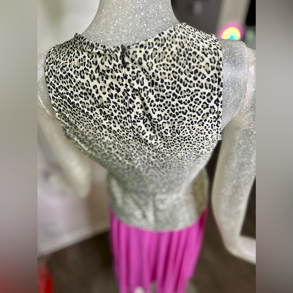 Mark Wong Nark Women’s Sleeveless Leopard Print Top. Size Small - Picture 11 of 16